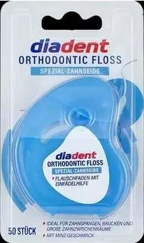 Diadent Orthodontic Floss Spezial-Zahnseide, mit Minz-Geschmack