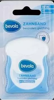 Bevola Zahnband Minzaroma mit Natriumfluorid, besonders gleitf&auml;hig