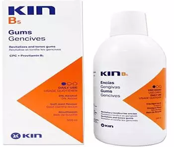Kin Kin B5 Mouthwash ~ Alcohol-Free Xylitol CPC ~ Daily Use for Bad Breath Implants