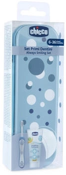 Chicco Always Smiling Set 6m+ Zahnpflegeset + Etui Light Blue 1 St.