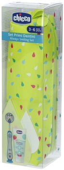 Chicco Always Smiling Set 3y+ Zahnpflegeset + Etui Tiger 1 St.