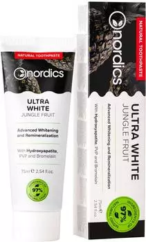 nordics Natural Whitening Toothpaste Charcoal + Matcha Aktivkohle Zahnpasta