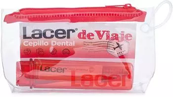 Lacer Folding toothbrush + 5ml travel toothpaste