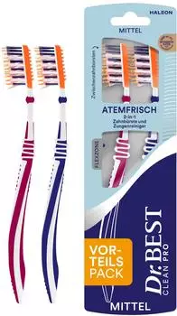 Dr. Best Zahnbürste Atemfrisch mittel sortiert