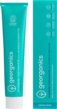 Georganics Fluoride Toothpaste Fresh Mint & Hydroxyapatite 75ml