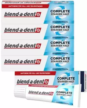 blend-a-dent Complete Original Super Haftcreme Extra Stark (5 x 47 g)