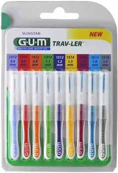 GUM Trav-ler Interdentalb&uuml;rsten Sortiment (10 Stk.)