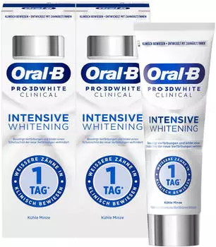 Oral-B Pro 3D White Clinical Intensive Whitening (2 x 75ml)