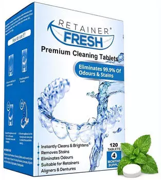 Retainer Fresh Reinigungstabletten für Zahnschiene 120 Stk.