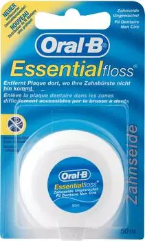 Oral-B Essential Floss ungewachst 50 m Oral-B Essential Floss ungewachst 50 m