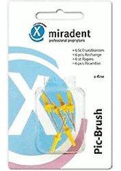 Miradent Pic-Brush Ersatzbürsten gelb x-fein (6 Stk.)