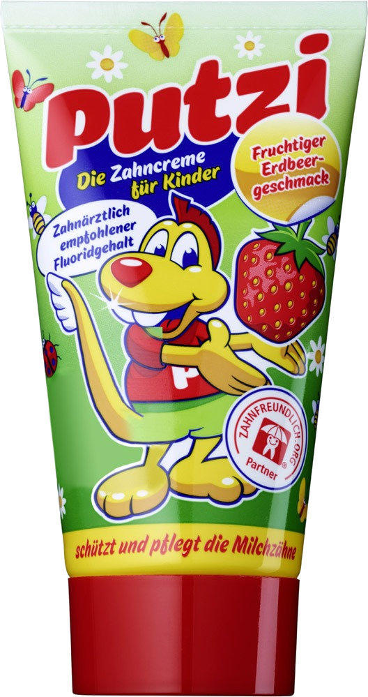 Putzi Kinderzahncreme Erdbeere (50ml) Test - ❤️ Testbericht.de-Note: 1,0  vom Juni 2022