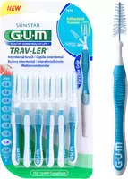 PZN-DE 09714333, Sunstar GUM TRAV-LER 1,6 mm blau (Tanne) 6 stk
