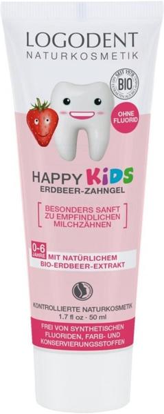 Logona Logodent Happy Kids Erdbeer-Zahngel (50ml)
