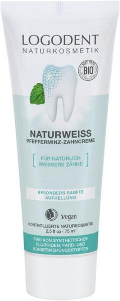 Logona Logodent Naturweiss Pfefferminz-Zahncreme (75ml)