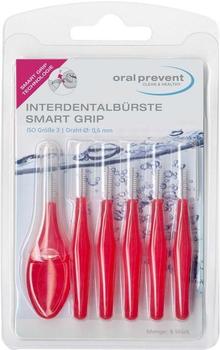 Oral-Prevent Interdentalbürste Smart Grip Iso 3 rot 0,6 mm (6 Stk.)