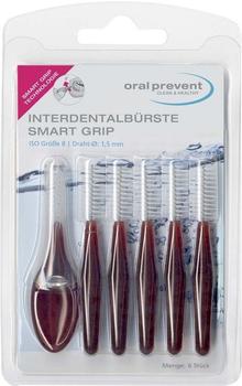 Oral-Prevent Interdentalbürste Smart Grip Iso 8 bran 1,5 mm (6 Stk.)
