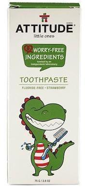 Attitude Little Ones Toothpaste, Fluoride-Free Strawberry (75 g)
