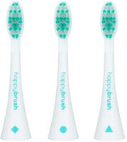 Happybrush HAV3DEW, Happybrush Aufsteckb&uuml;rsten V3+ (white) 3 St&uuml;ck