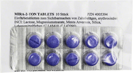 Deflogrip Mira 2 Ton Plaquetest Tabletten (10 Stk.)