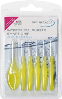 Oral-Prevent Interdentalbürste Smart Grip Iso 2 gelb 0,5 mm (6 Stk.)