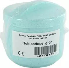 CareLine Gebissdose Gruen Mit Einsatz U.Deckel