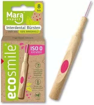 Mara Expert ecosmile Interdentalbürsten Birkenholz ISO 0 extrafein (8Stk.)