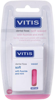 Vitis Zahnfloss gewachst mit Fluorid und Minze (50 m)
