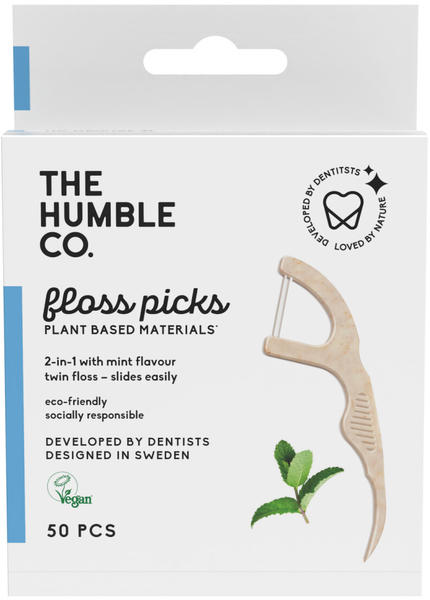 Humble Floss Picks 2-in-1 Minze (50 Stk.)