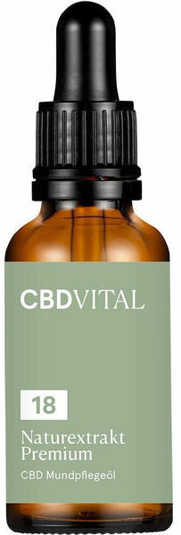 CBD Vital CBD Öl 18% Mundpflegeöl Tropfen (30ml)
