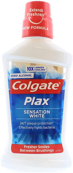 Colgate Plax Sensation White Zero Alcohol Mouthwash 500ml