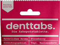 denttabs. Zahnputztabletten Strawberry mit Fluorid - 125 Stk, Grundpreis:...