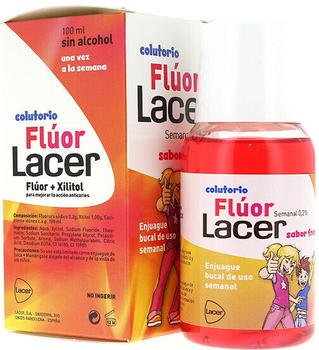 Lacer Fluorid Children Mouthwash strawberry (100 ml)