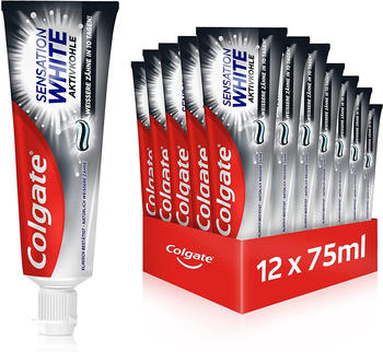 Colgate Sensation White Aktivkohle Zahnpasta (12 x 75ml)