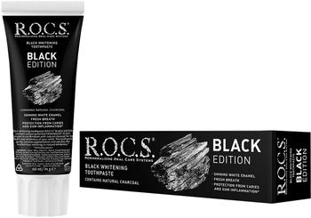 R.O.C.S. Black Edition Aktivkohle Zahncreme (74 g)
