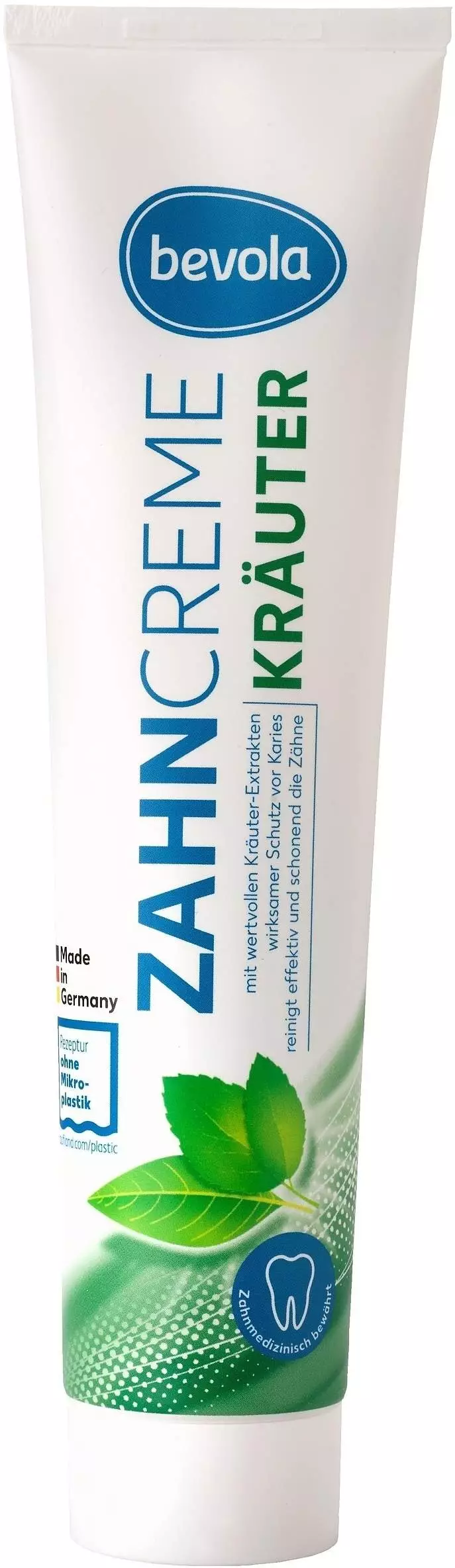 Kaufland Bevola Zahncreme Kruter Test  90/100 (sehr gut)