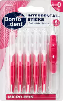 DontoDent Interdentalbürsten (6 Stk.) pink 0,4 mm ISO 0