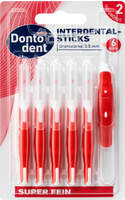 DONTODENT Interdentalb&uuml;rsten Rot 0,5 mm ISO 2, 1 x 6 St