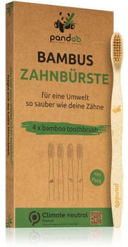 Pandoo Bambus Zahnbürste weich (4 Stk.)