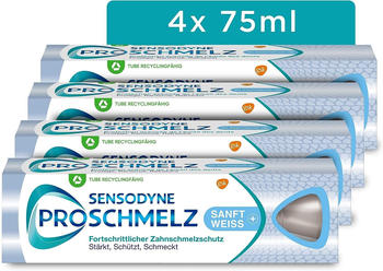 Sensodyne ProSchmelz Sanft Weiss Zahnpasta (4 x 75ml)