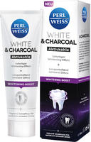 PERLWEISS White & Charcoal Aktivkohle Zahncreme f&uuml;r wei&szlig;e Z&auml;hne mit...