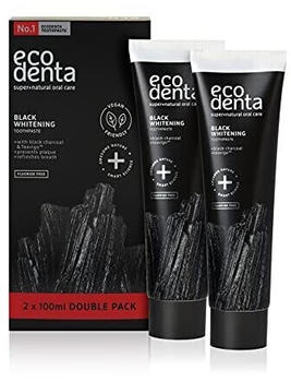 ecodenta Toothpaste Black Whitening Set (2 x 100ml)