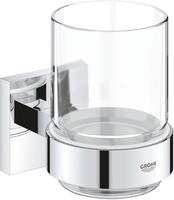GROHE Start Cube Glas mit Halter, Accessoires, chrom