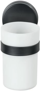 Wenko Static-Loc Plus Zahnputzbecher Pavia Schwarz (24895100)