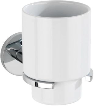 Wenko UV-Loc® Zahnputzbecherhalter Isera silber/weiß (25048100)