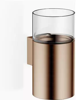 Dornbracht Glashalter Wandmodell mit Klarglas, Bronze gebürstet (83400979-42)