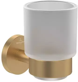 Villeroy & Boch Elements Tender Glashalter, satiniertes Glas, Brushed Gold (TVA15101800076)
