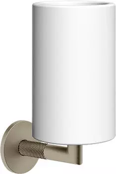 Gessi Anello Becherhalter Wandmontage mit festem Becher, Weiß Matt (63707149)