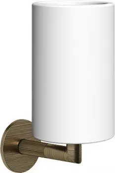 Gessi Ingranaggio Becherhalter Wandmontage mit festem Becher, Weiß Matt (63807713)