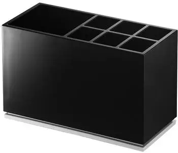 YAMAZAKI Mist Zahnb&uuml;rstenhalter ABS-Harz/Elastomer, Schwarz (7844)
